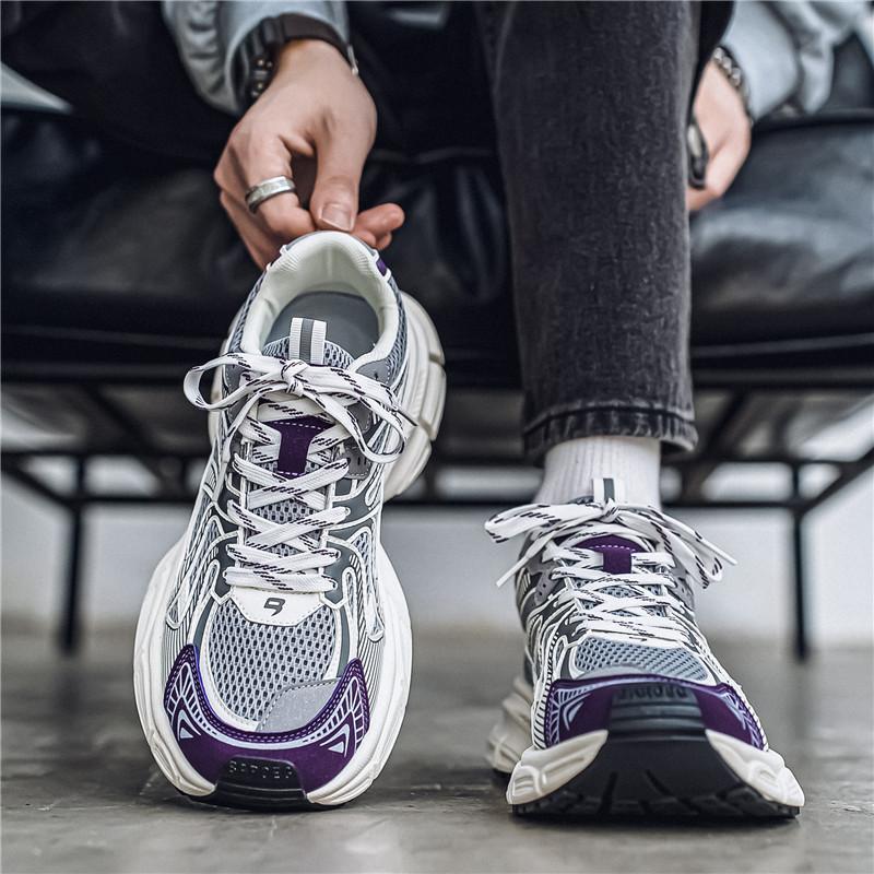 Big head and wide feet summer new mesh running sneakers dad shoes