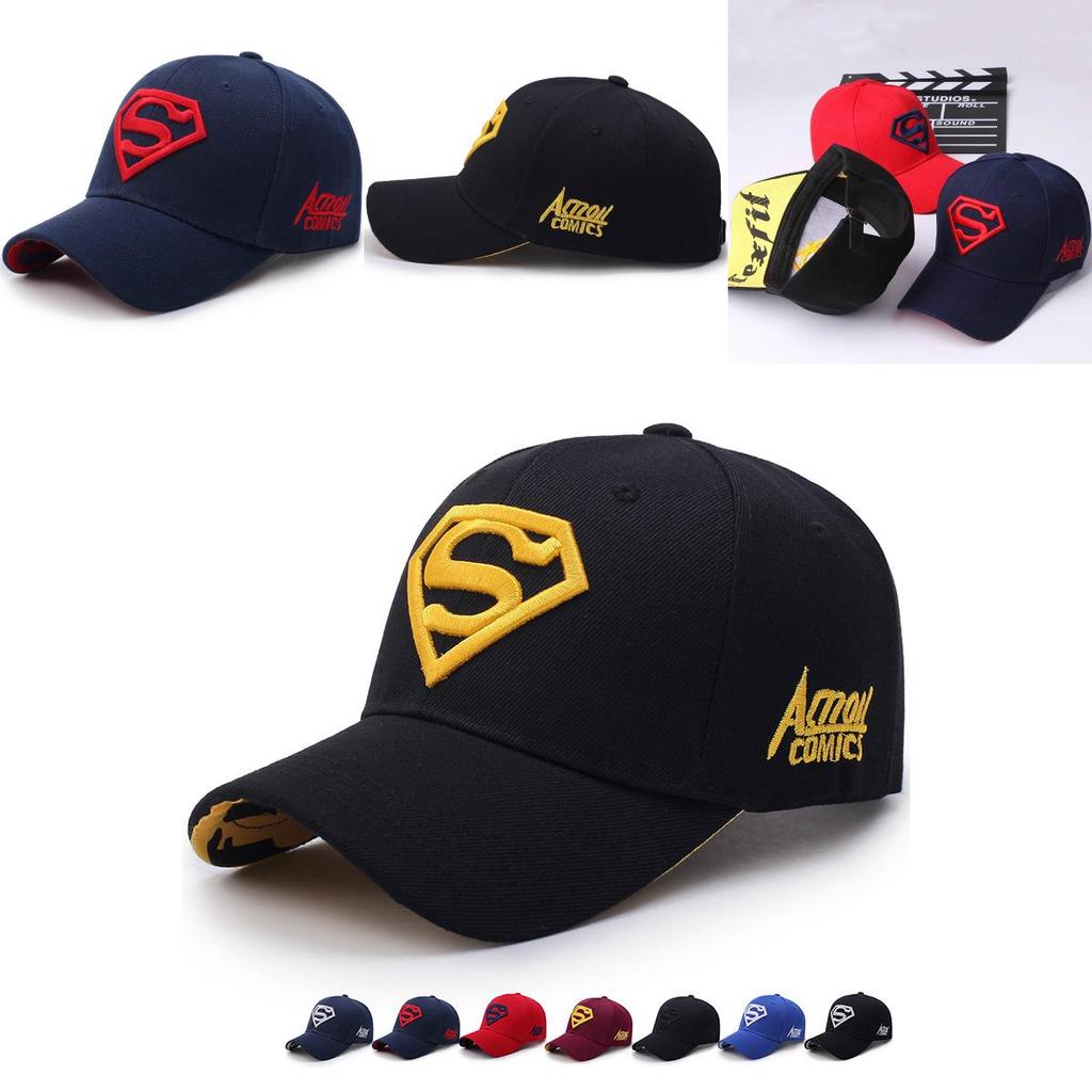 Luxurious Super Hero Cap Superman Snapback Embroidery Hat Unisex Steampunk Design
