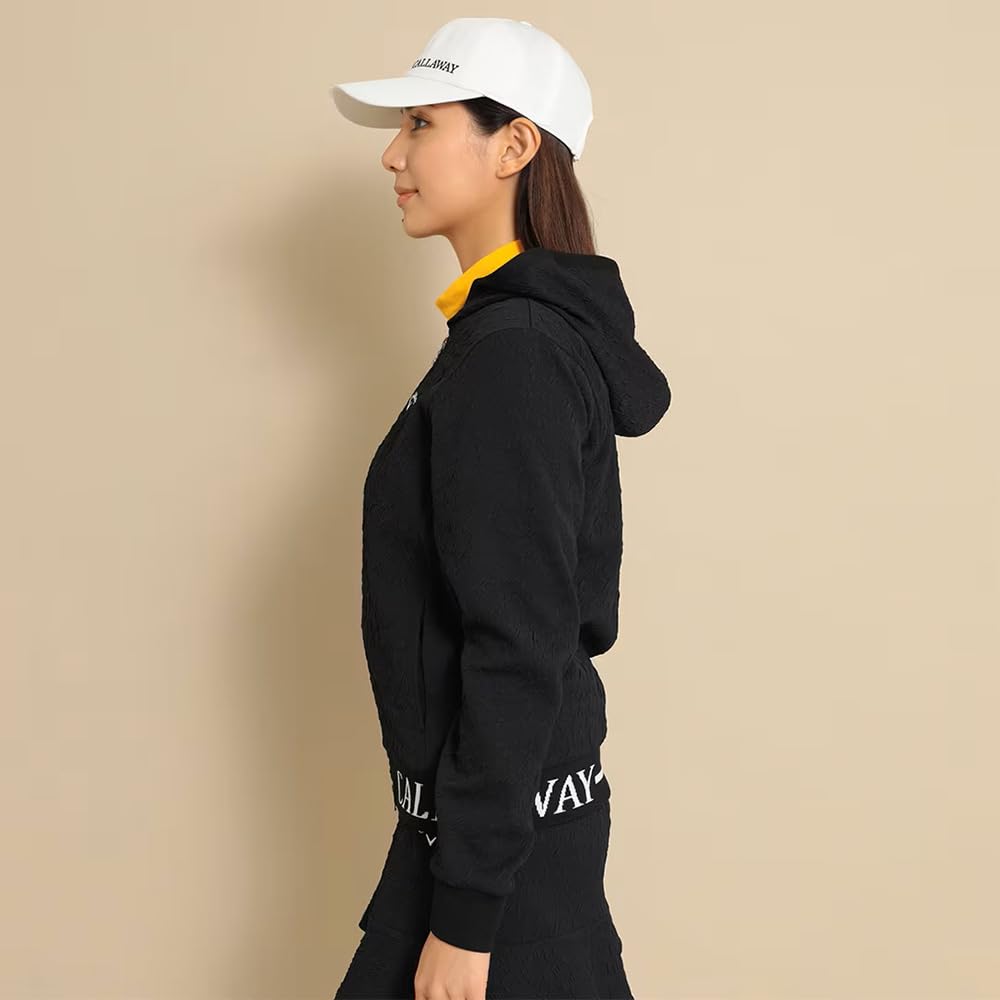 Callaway Quilted Floral Sweatshirt Golf C23217204 Size S Women's / / 1010_Black,
