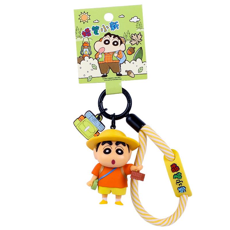 Genuine Crayon Shin-chan Kung Fu Keychain Backpack Pendant Anime Doll