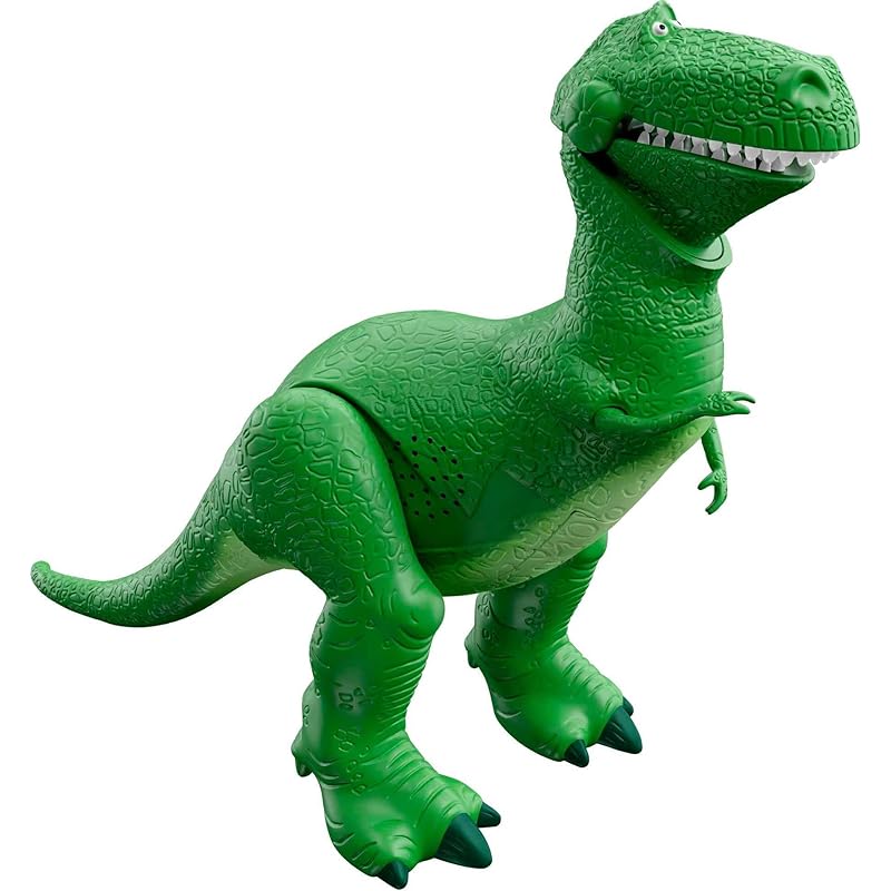 

Игрушки Mattel Disney Pixar Toy Story, подвижная и говорящая фигурка динозавра Рекса, рычащий смех, высота 10,8 дюймов с 40 фразами и движением рта и рук, для детей