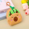 Fruit Plush Capybara Coin Purse Headphone Data Cable Storage Bag Gift Pendant