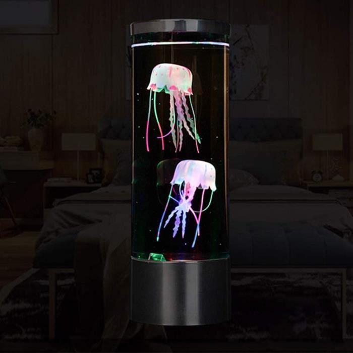 Luz de medusa de simulación USB, lámpara de ambiente cambiante de color colorido