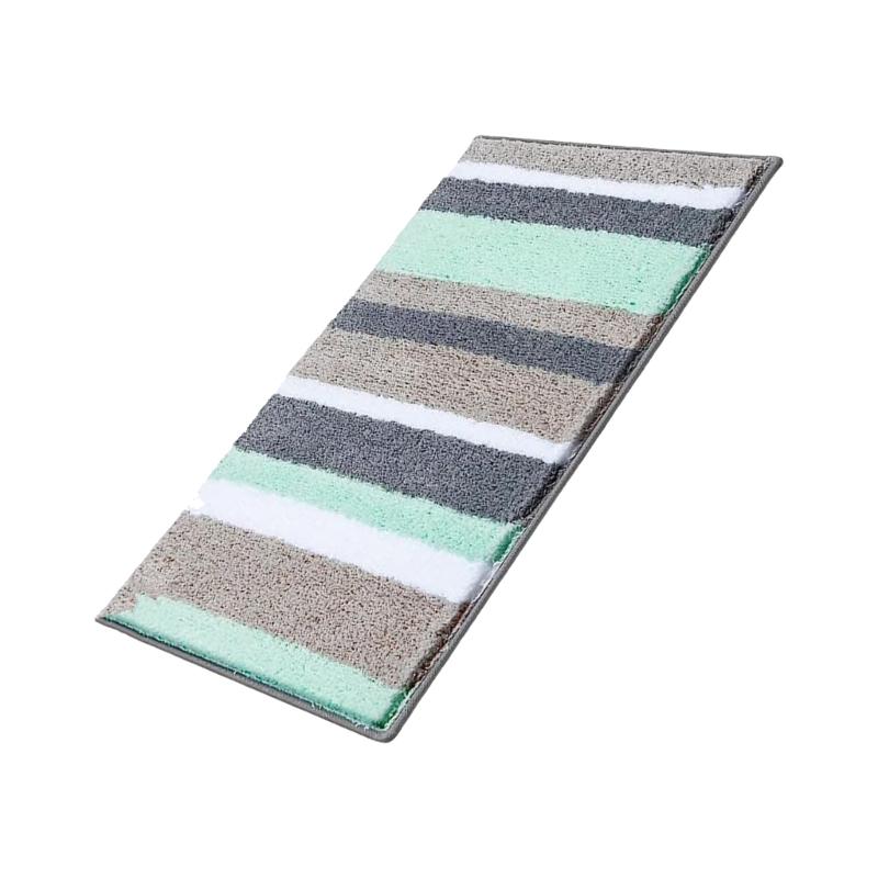 Plushes Flockeds NonSkid Bath Mats Fast Drying Water Absorbent Bathroom Carpet for Shower Floor