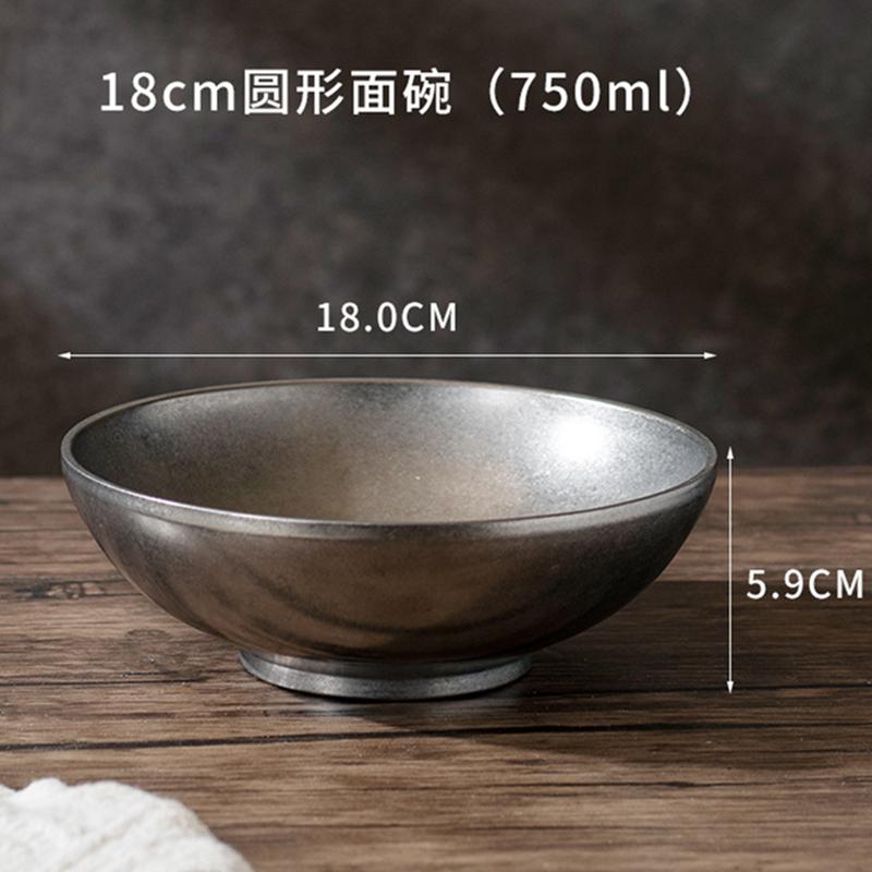 18-24cm 304 Stainless Steel Kitchen Bowls Snowflake Gray Tableware Ramen Bowls Salad Dessert Soup Bowl Anti-scalding