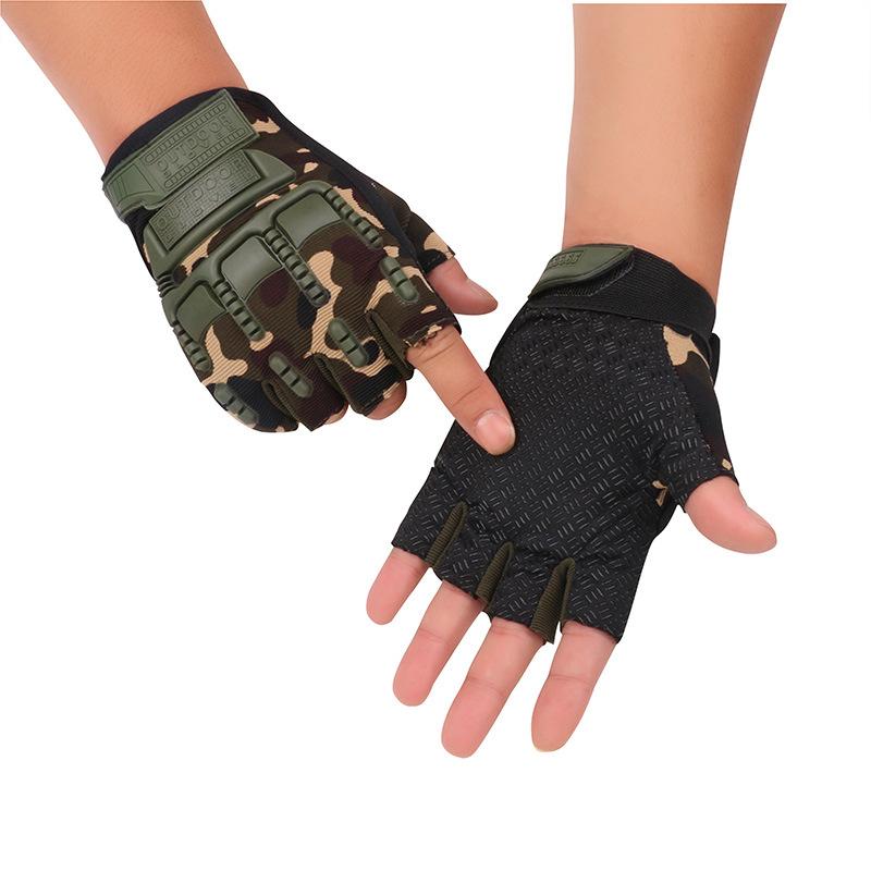 New cycling gloves outdoor sports field mountaineering non-slip men's military fans protective training half-finger tactical gloves