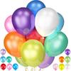 120Pcs Balloons Assorted Colors,12 Inch Latex Party Balloon for Birthday Party, Light Multi Color Ballons Rainbow Balloons for Wedding Baby Shower
