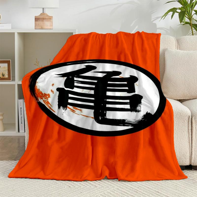 1PC Goku Anime Flannel Blanket Gift, Suitable for Both Men And Women, Soft Ideal for Beds And Sofa, Birthday Or Christmas Gift