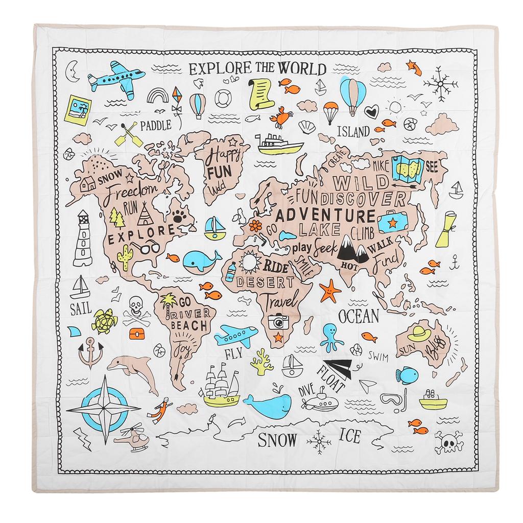 Baby Play Mat Soft Double Sides Baby Kid Crawling Game Adventure Mat for Toddler