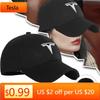 Car Sticker Tesla New Car Baseball Cap Fashion Outdoor Sport Cotton Sunblock Hat Accessorie for Tesla Model 3 Model S X Model Y