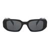 Prada Square Sunglasses With Acetate Arms Women Sunglasses Black 0PR-17WS1AB5S01AB5S0