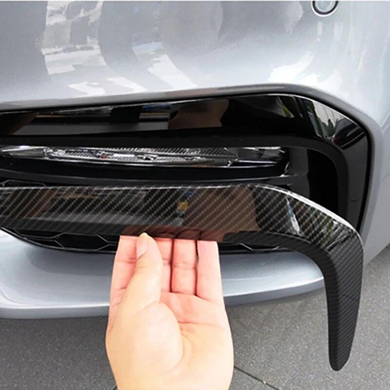 2 STK Carbon Fiber Auto Front Tåkelys Lampe Øyenbrynsdeksel Trim Klistremerke Tilbehør For BMW 5 Series G30 530i 530li M Sport 2018