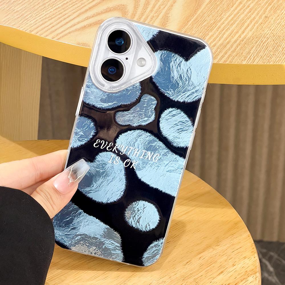 

Расписной чехол для телефона для iPhone 16 11 12 13 14 для 12 14 16 Pro 14 16 Pro Max Милый узор Глянцевая твердая крышка iPhone 16 чистый