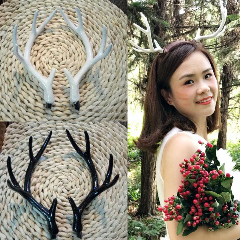 Handmade Simulation Party Cosplay Deer Horn Artificial DIY Headband Christmas Decor Deer Antlers Handcraft Hair Accessories