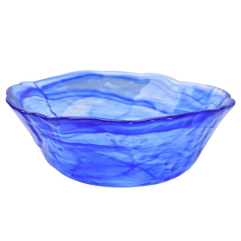 Japanese Style Frosted Glass Ink Salad Bowl