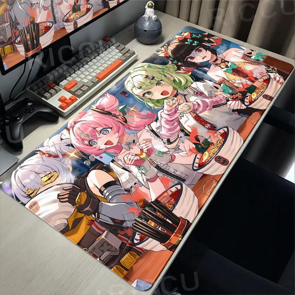 Mouse Pads ZZZ Zenless Zone Zero Nangong Yu Kawaii Anime Girl Angels of Delusion PC Mechanical Keyboard Mat Anti-slip Rubber Pad
