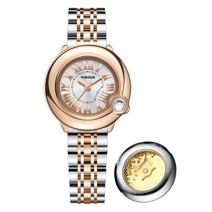 

Женские часы Niche Light Luxury Quartz Mechanical Watch Steel Band Водонепроницаемые женские часы 190MM