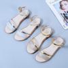 Sporty Flat Sandals For Women With Pu Material And Elevating Buckle For Summer Casual Wear