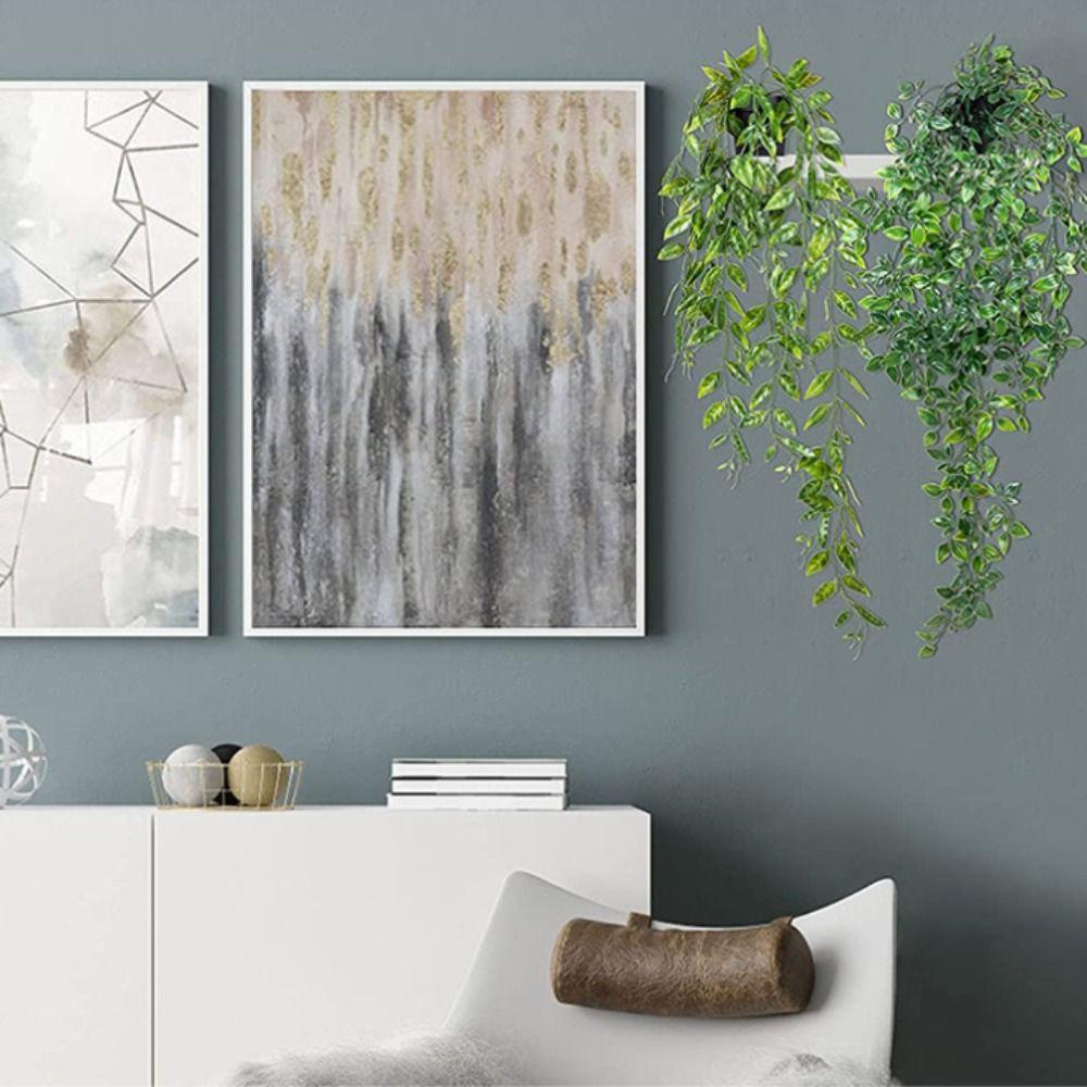 Rattan Bonsai Hanging Wall Plants False Potted Artificial Succulents Hanging Potted Ornaments