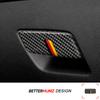 For Mercedes Benz W176 A Class CLA GLA Carbon Fiber Car Interior Copilot Glove Box Switch Panel Trim Sticker Tuning Accessories
