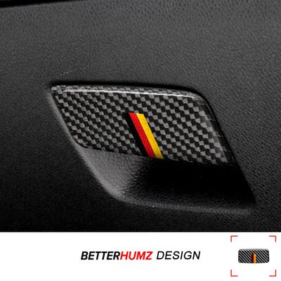 For Mercedes Benz W176 A Class CLA GLA Carbon Fiber Car Interior Copilot Glove Box Switch Panel Trim Sticker Tuning Accessories
