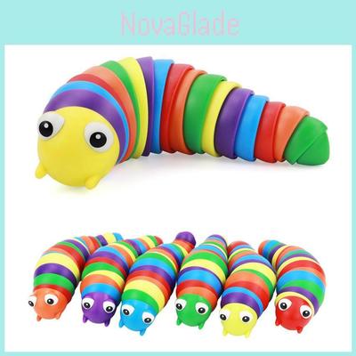 Bunte 3D-Finger-Schnecken-Raupen-Sensorikspielzeuge zur Stressbewältigung und Angstreduktion