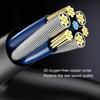 Wired Earbuds Ergonomic Heavy Bass In-ear 1.2m Metal 3.5mm Wire Control Earphones for Music