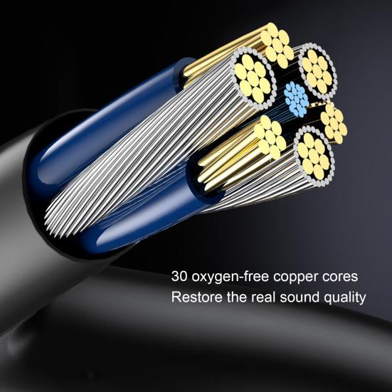 Wired Earbuds Ergonomic Heavy Bass In-ear 1.2m Metal 3.5mm Wire Control Earphones for Music