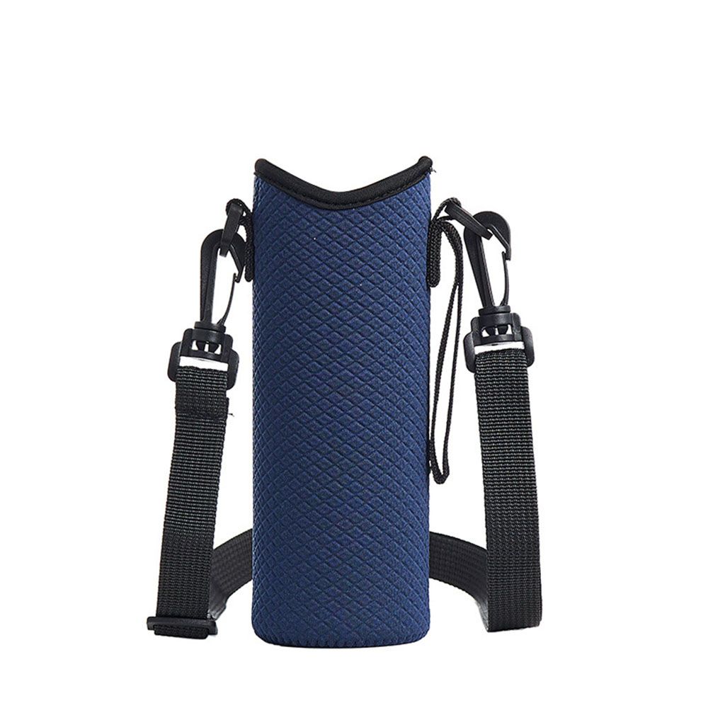 Insulated Neoprene Water Bottle Holder Bag Case 750ML Bottle Pouch Adjustabl Shoulder Strap Water Bottle Carrier Pouch Cover