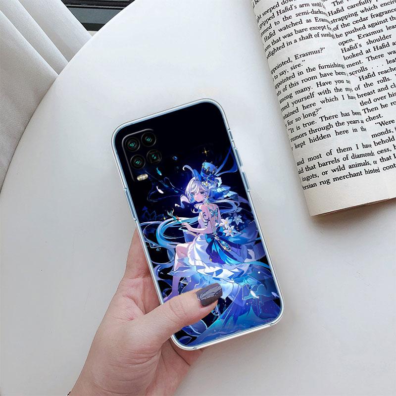 Genshin Impact Furina Transparent Phone Case for Motorola Moto G7 G8 G9 G84 G85 G73 G24 G15 Z2 Play Power Plus