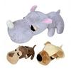 Squeaky Plush Dog Toy for Puppy Teething Stuffed Animal Shaped Dog Chew Toy for Large Medium Small Breeds