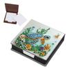 5D DIY Leather Gem Art Sticky Note Holder Mosaic Kit Diamond Art Note Box Self Adhesive Crystal Note Box for Desktop Decoration