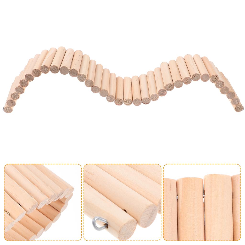 Hamster Accessories for Cages Accessory Chinchilla Landscaping Ladders Toys Guinea Pig Gift Plaything Rat Funny Wood Biting