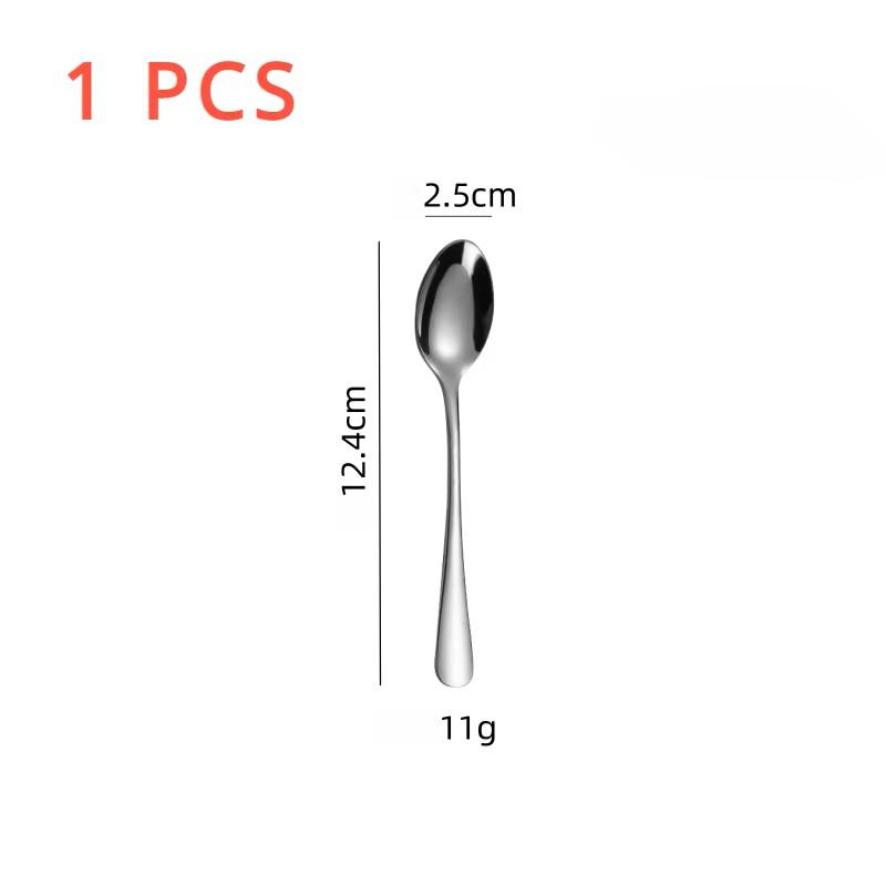 1/6 pcs Of Espresso Spoon, 4.7 Inch Stainless Steel Mini Coffee Spoon Dessert Spoon