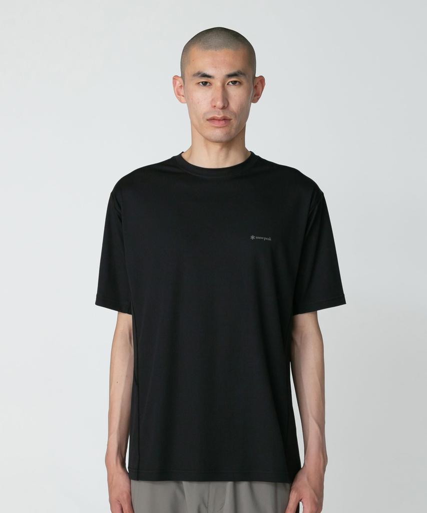 Snow Peak Pe Power Dry size perfect for and outdoor activities T-Shirt, MBLACKTS-25SU005, festivals, camping,