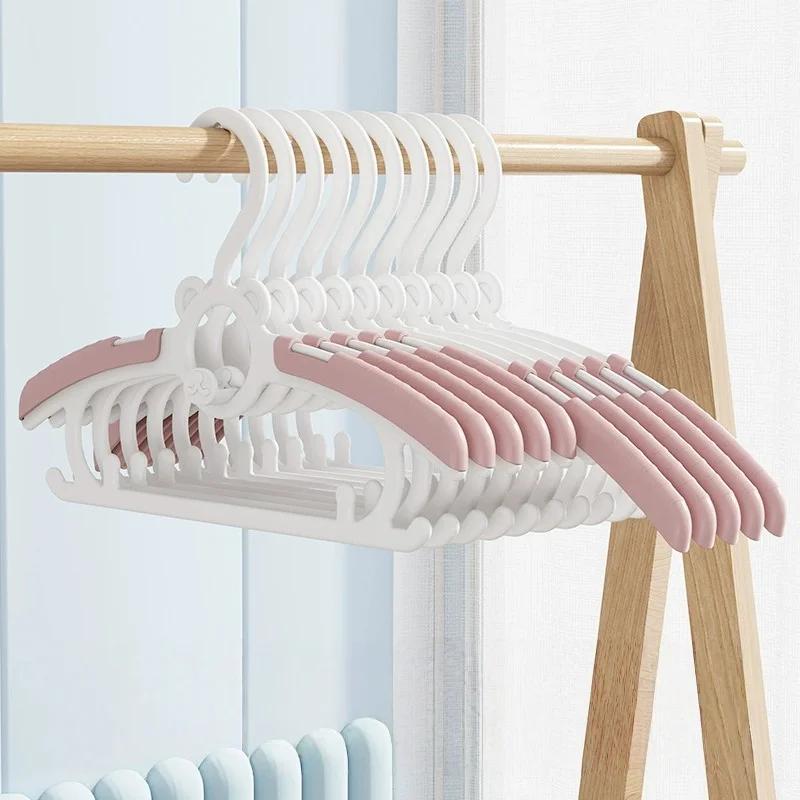 Children's Clothes Hanger, Household Clothes, Baby Telescopic Clothes Hanger, Newborn Plastic Clothes Hanger,Space Saving