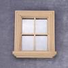 Premium Wooden Dollhouses Window Frame Wood Finish For Child Safe Creative Activities
