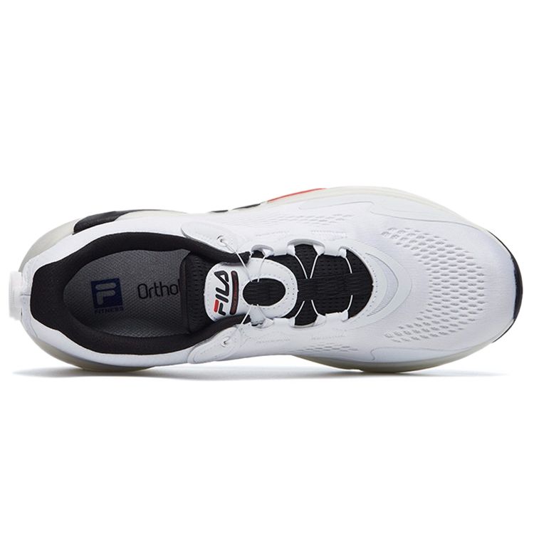 FILA Heritage-FHT Mesh Fabric Low-Top Running Shoes Men sneaker White A12M132103FWT