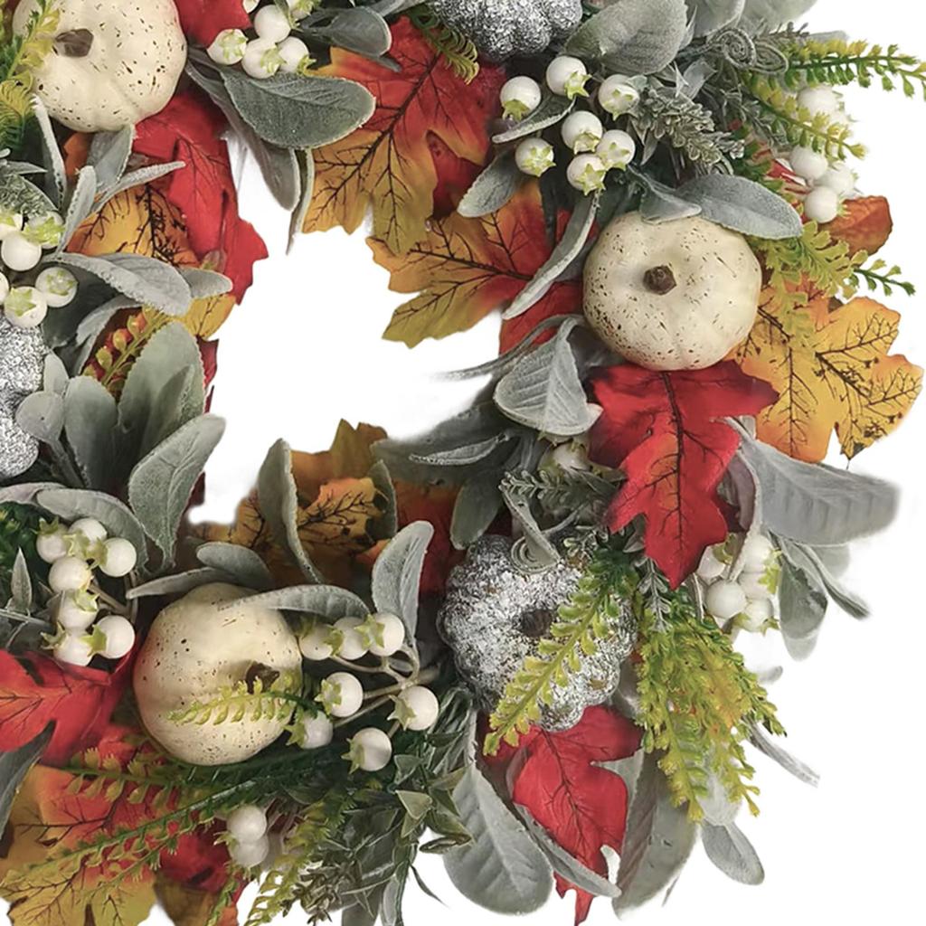 Door Autumn Fall Wreath Thanksgiving Wreaths Wall and Mantels Decoration Holiday Decor Party Favors Supplies Durable