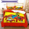 3pcs Pippi Longstocking Bedding Set Duvet Cover Closure Includes 1 Duvet Cover & 2 Pillowcases, Soft and Comfortable for All Seasons.