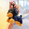 Plush Dachshund Keychain Dog Keyring Cartoon Card Bag Toy Pendant Gift Kids