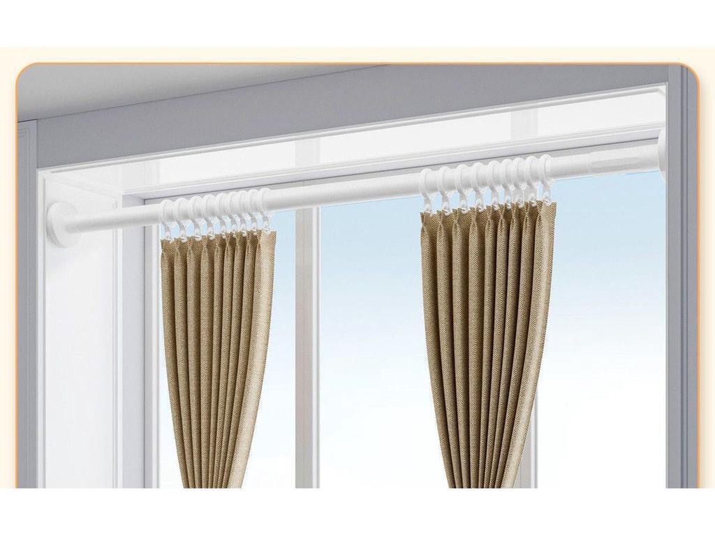 Adjustable No-Punch Telescopic Shower Curtain Rod