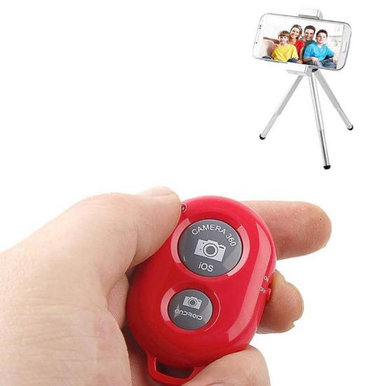 Wireless Bluetooth-compatible Camera Selfie Shutter for Remote Control Mobile Phone Monopod