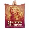 Coperta d'arte ispirata a Marilyn Monroe per tutte le stagioni coperta per la pausa pranzo coperta da lancio regalo