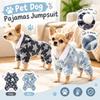 Star Pattern Dog Pajamas Soft Plush Pet Bodysuit Gifts Dog Jumpsuit  Indoor