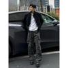 Men's Camouflage Denim Workwear Pants - Micro-flare, Multi-pocket, Lumberjack Style, Clean Fit, Spring Collection