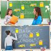 Eaasty 360 Sheets 5"x7" Large Teacher Sticky Notepads Pencil Crayon Box Bus Back to School Teacher Self-stick Note Gift Classroom Bulletin Board
