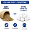 Pool Filter Balls 500g Replaces Up To 20kg of Sand Compatible Intex Bestway Sand Filter - High Filtration Phonillico®