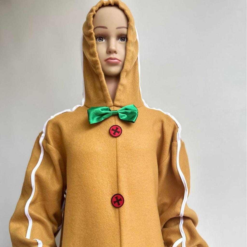 Christmas Gingerbread Man & Halloween Skeleton Knight Children's Jumpsuit Costume