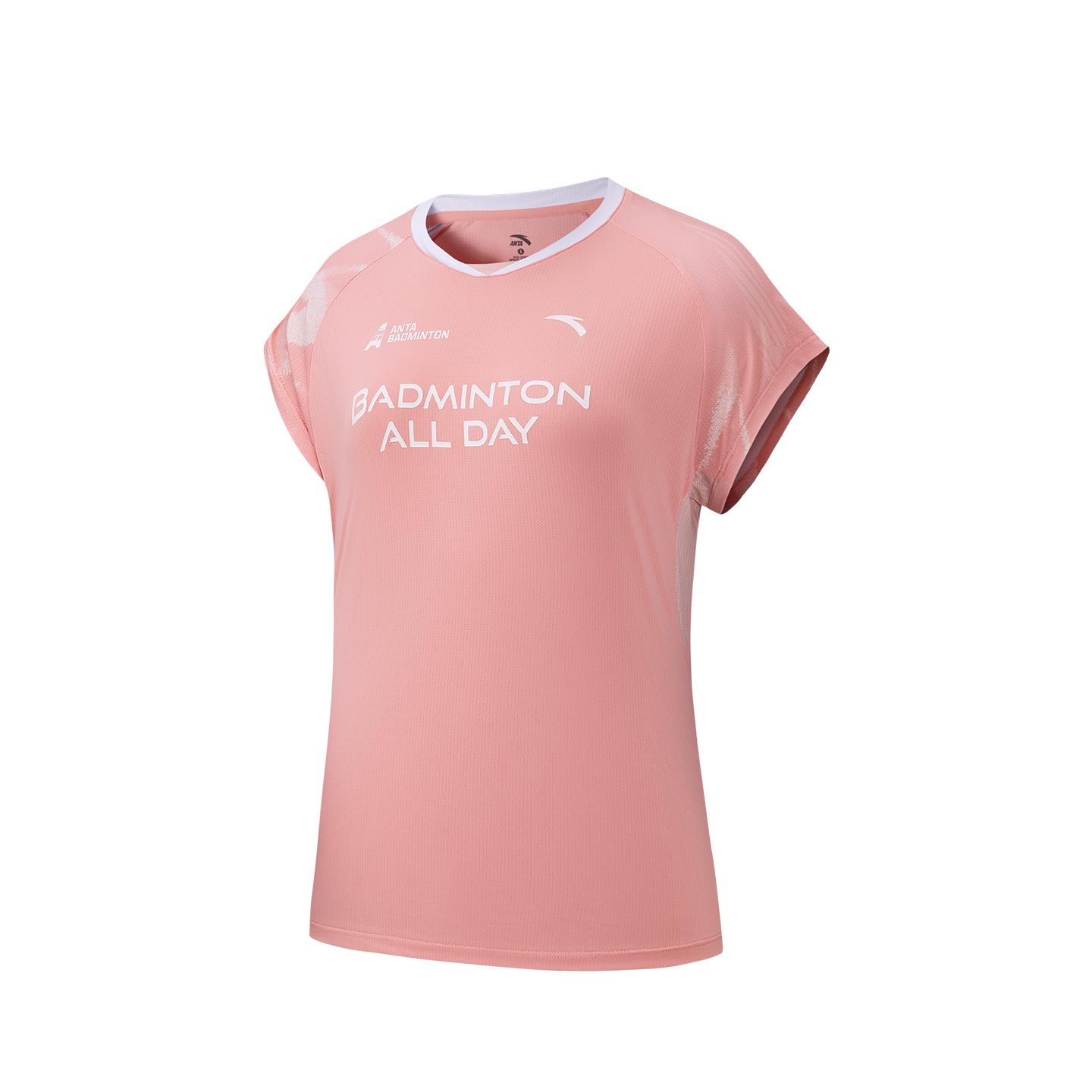 Anta Basketball Series Womens Competition Top Summer 2026 T-Shirt Women tops Musk-Pink 962621103-2 S
